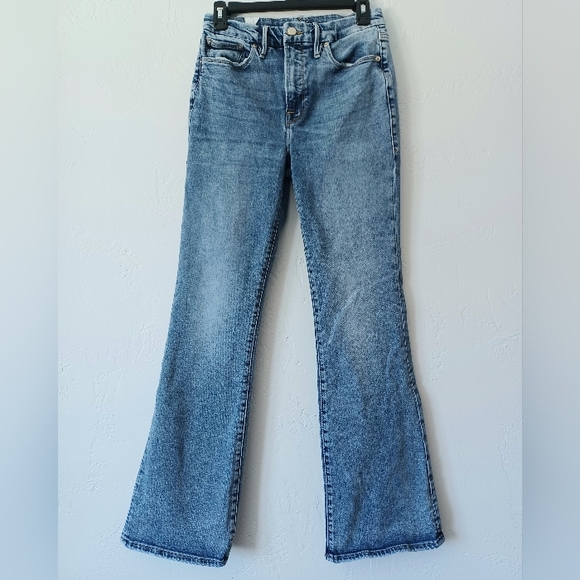 Good American Denim - NWOT Good American High-rise Flare Jeans 32 In Inseam